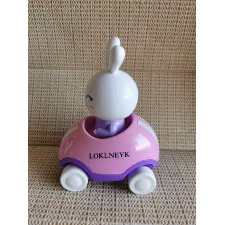 LOKLNEYK Adventures Little Buggy Vehicle Preschool Toy for Ages 3 and Up (Rabbit in Helicopter)