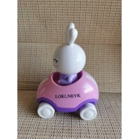 LOKLNEYK Adventures Little Buggy Vehicle Preschool Toy for Ages 3 and Up (Rabbit in Helicopter)